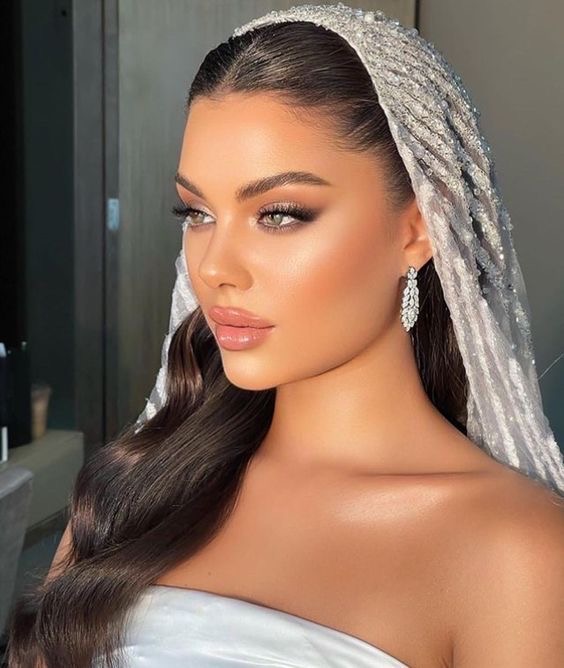 Glam Bridal makeup look by pinterest