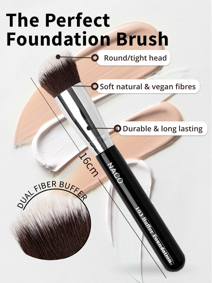 Naco foundation brush, επαγγελματικό πινέλο για μεικαπ